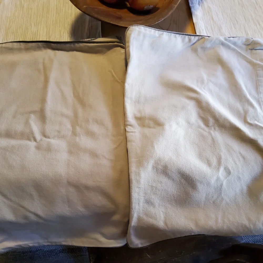 Restoration Hardware Bicycle Print Pillow Shams Set of 2 EUC